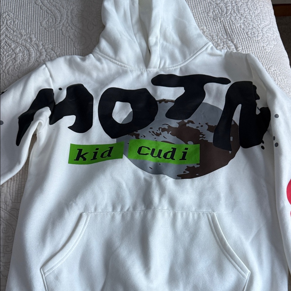 Kid Cudi White Graphic Hoodie